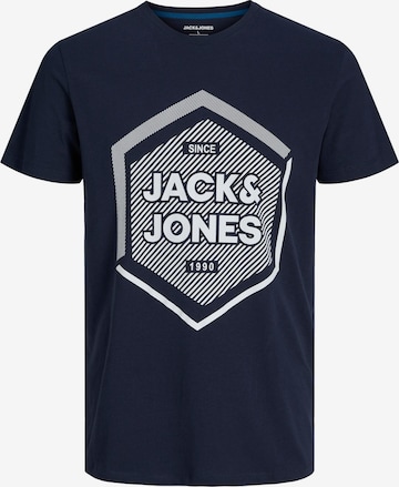 JACK & JONES Majica 'STEIN' | modra barva: sprednja stran