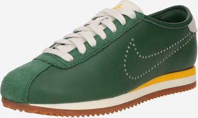 Sportbačiai be auliuko 'CORTEZ' iš Nike Sportswear, spalva – aukso geltonumo spalva / tamsiai žalia / balkšva, Prekių apžvalga