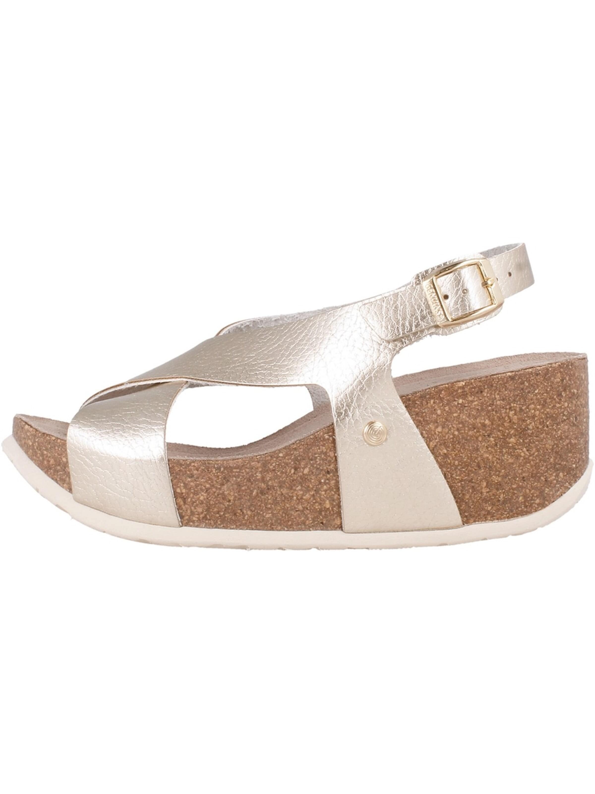 Genuins Sandals 'Elefante Platino' in Silver: front