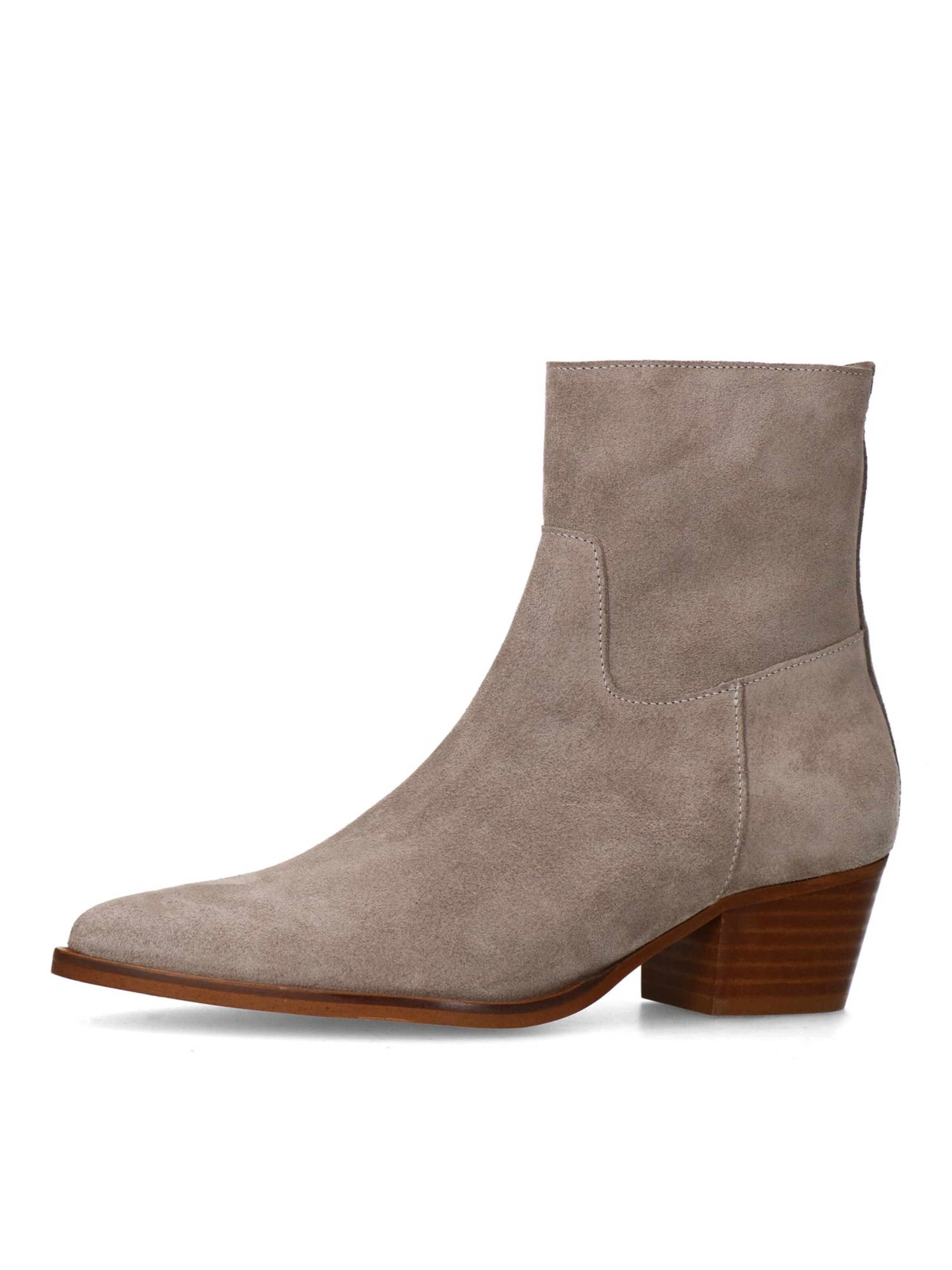 MANFIELD Ankle Boots in Grey: front