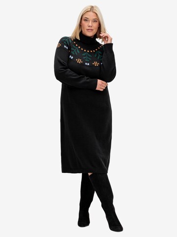 SHEEGO Knitted dress in Black