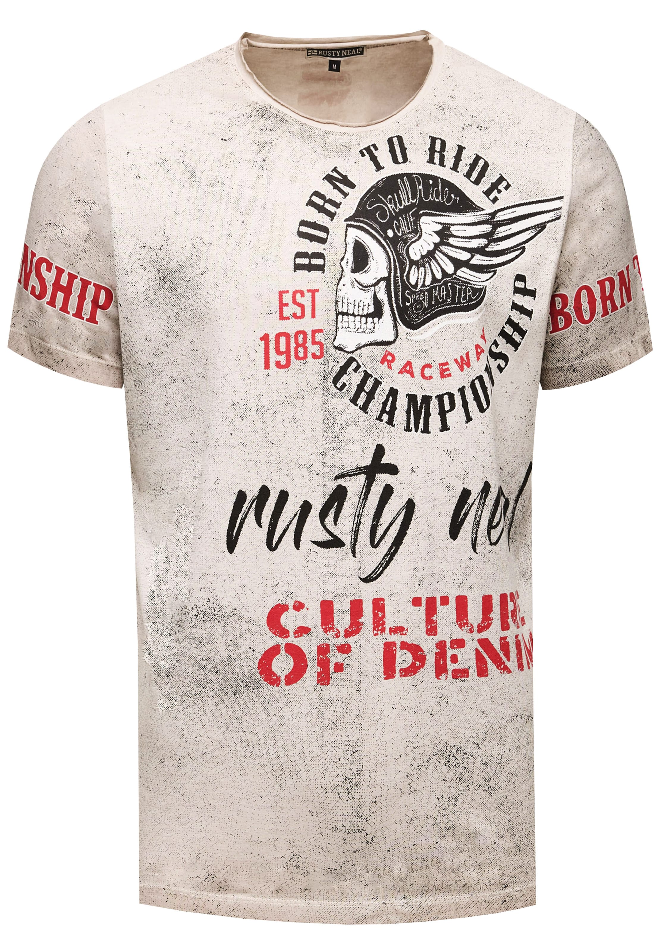 Rusty Neal T-Shirt in Beige: Vorderseite