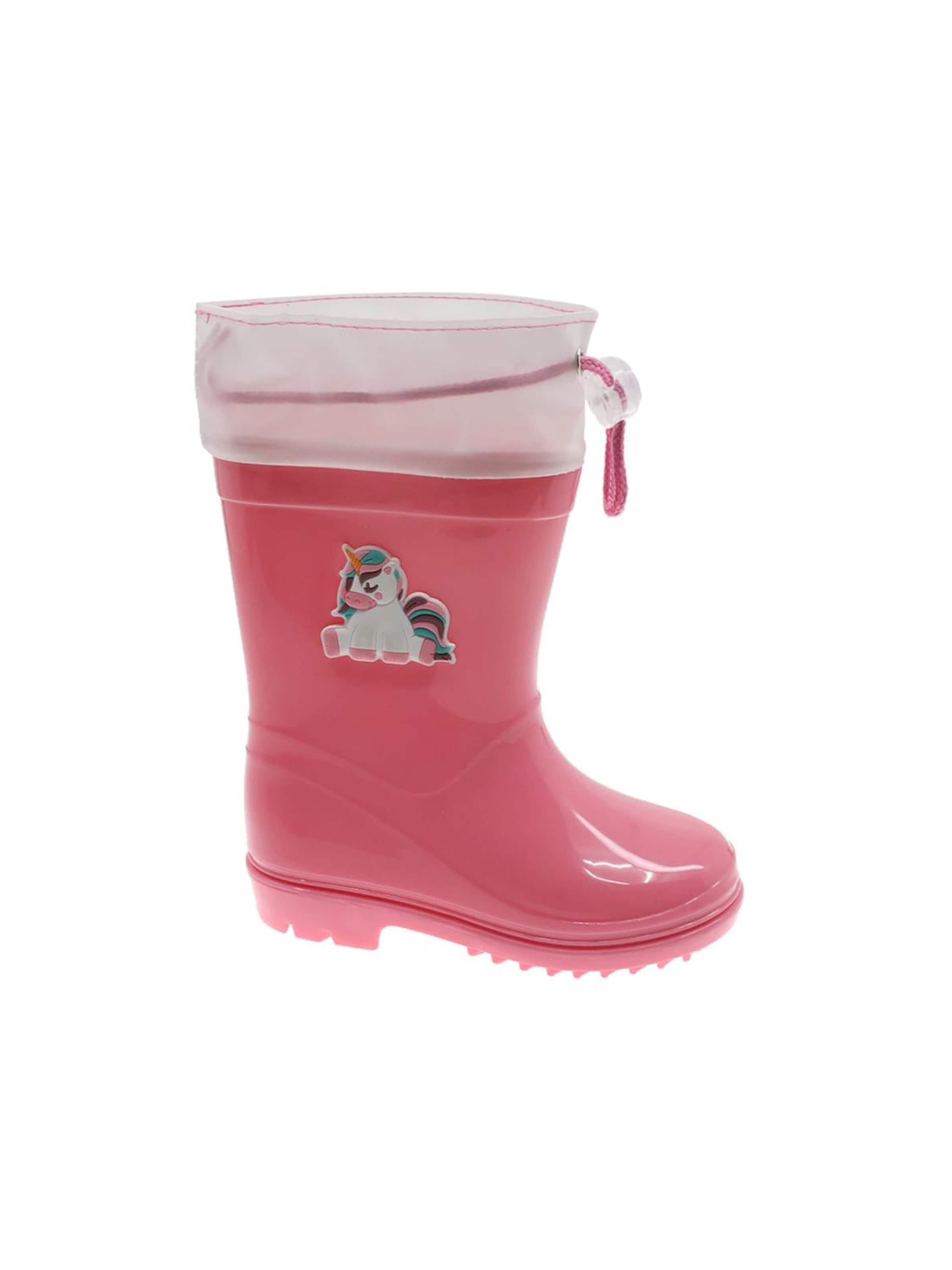 Beppi Regenlaarzen in Roze: voorkant