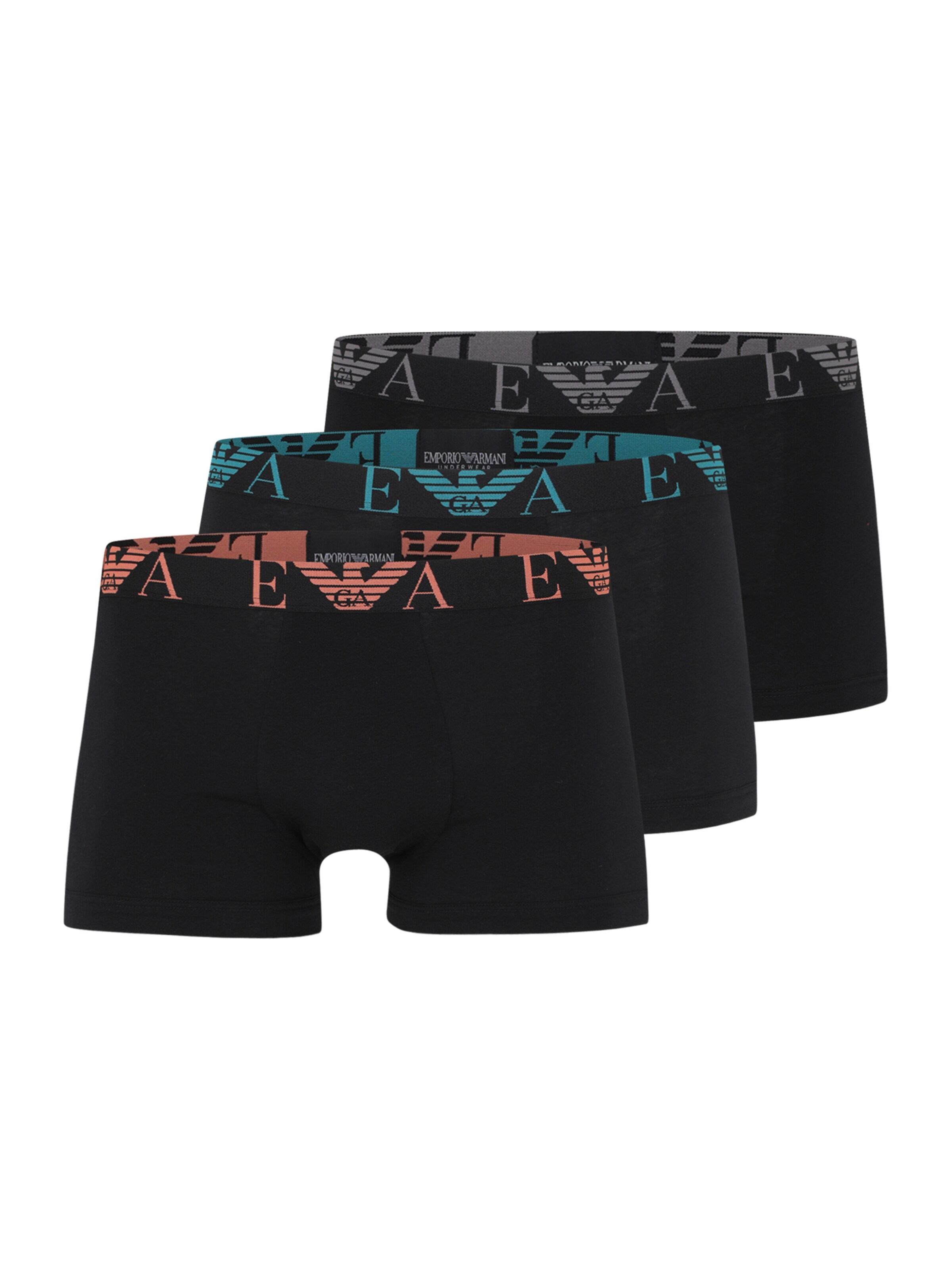 Boxer di Emporio Armani in nero: frontale