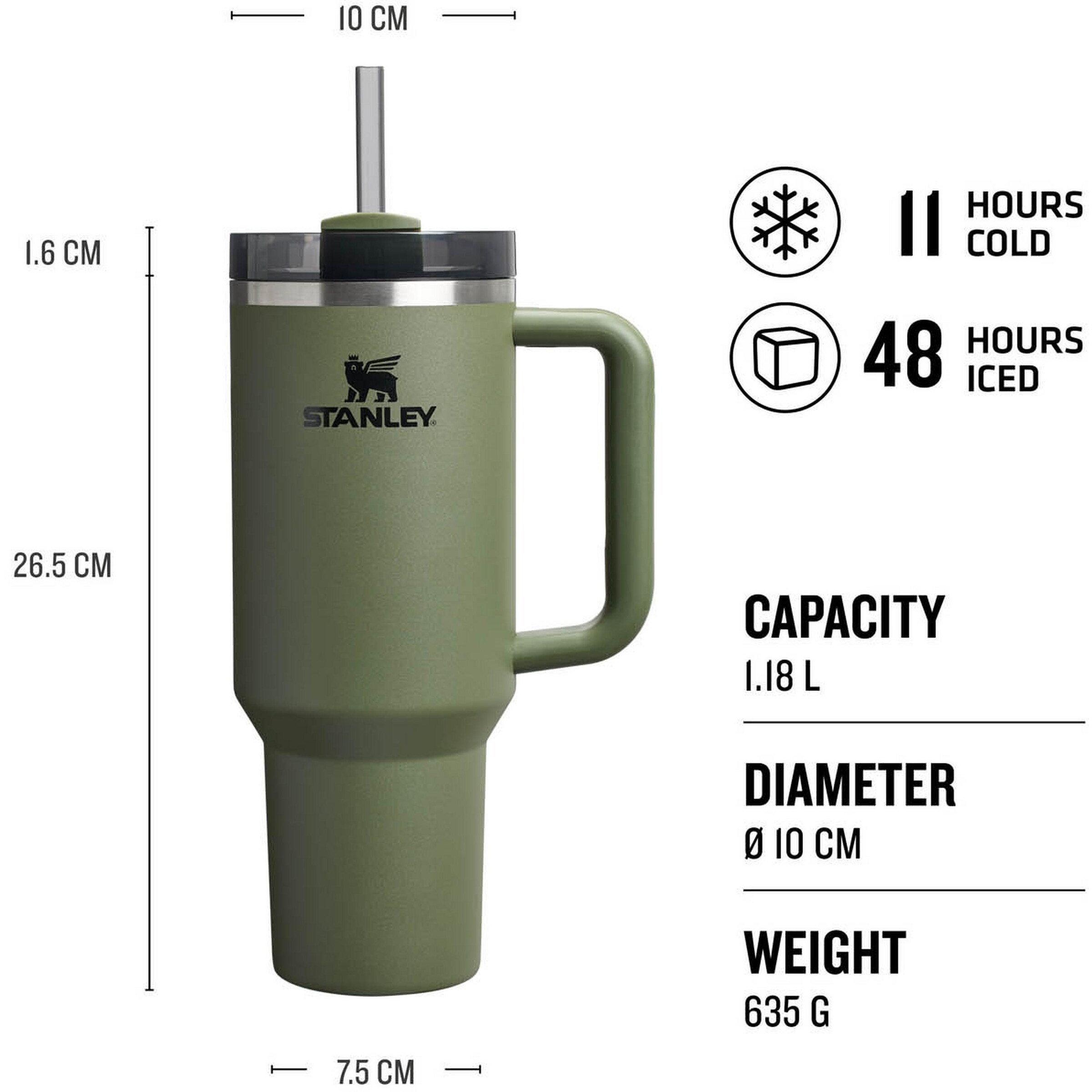 STANLEY Drinking Bottle 'Quencher H2.O FlowState' in Green
