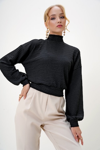 Maglietta di Trend Alaçatı Stili in nero: frontale