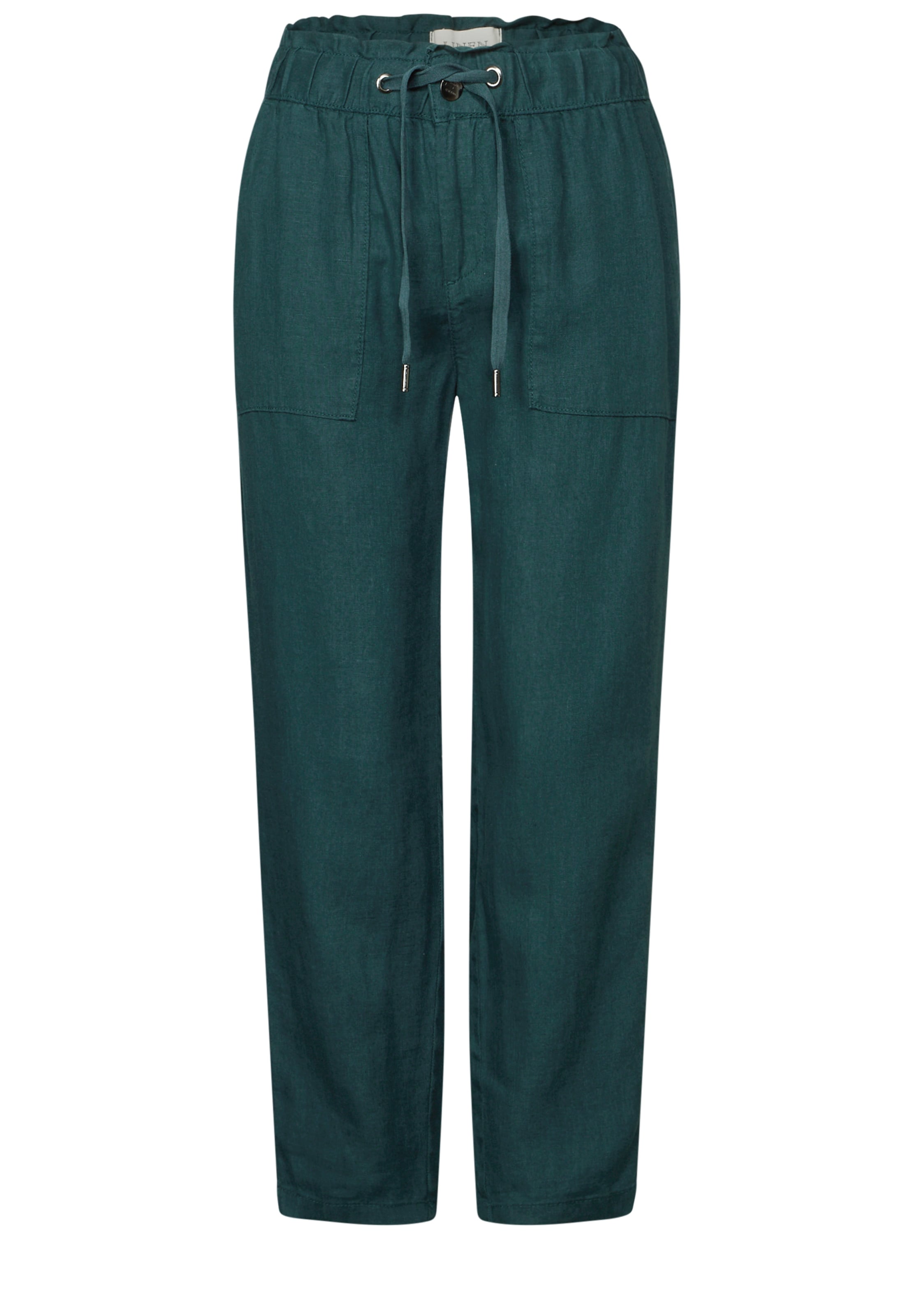 STREET ONE Loose fit Pants in Green: front