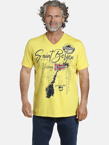 T-Shirt Jan Vanderstorm en jaune : devant