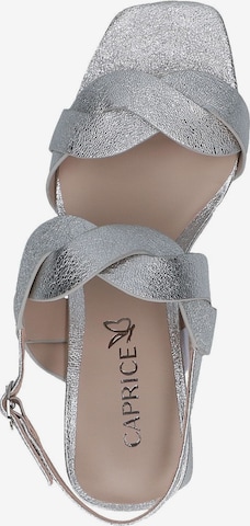 CAPRICE Strap Sandals in Silver