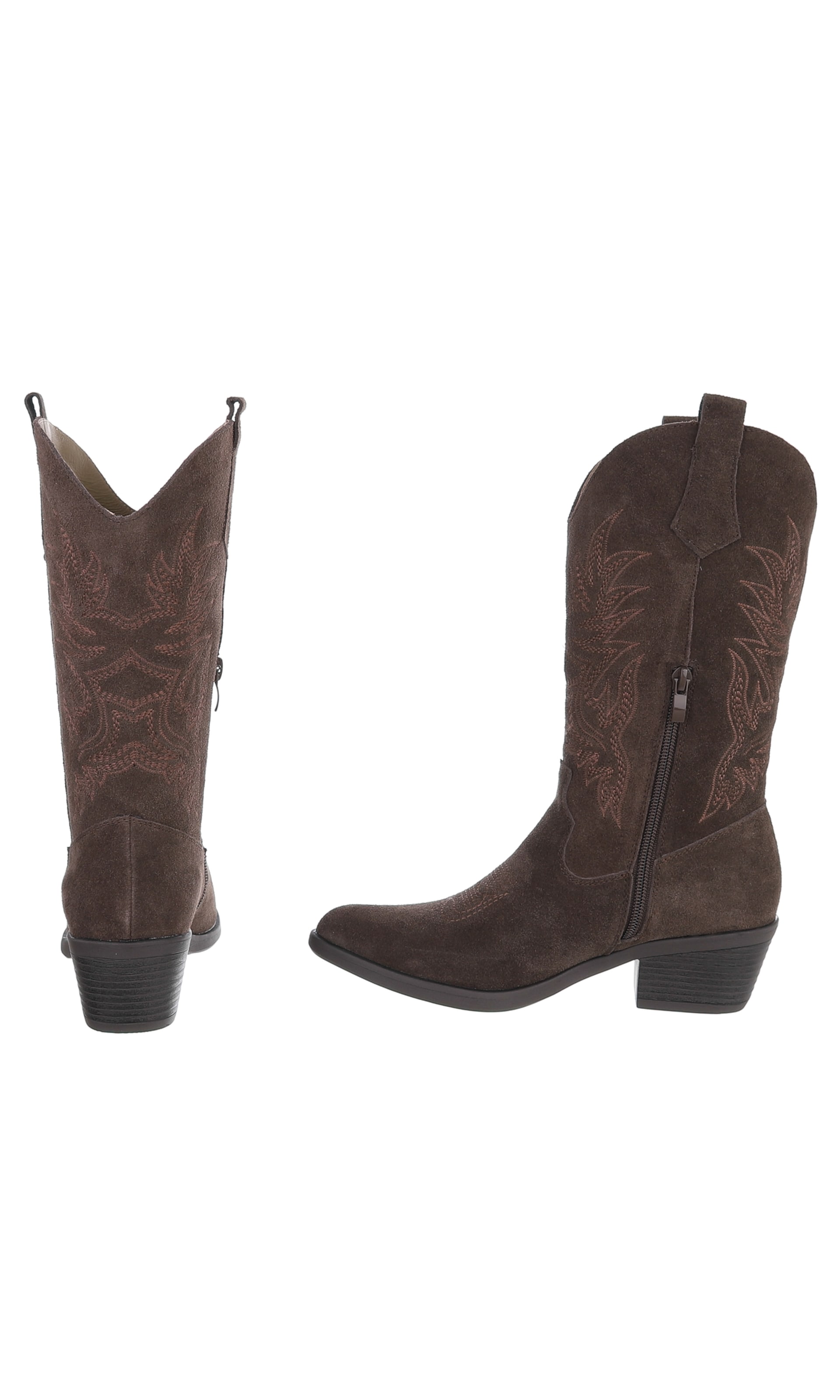 Ital-Design Cowboystiefel in Braun
