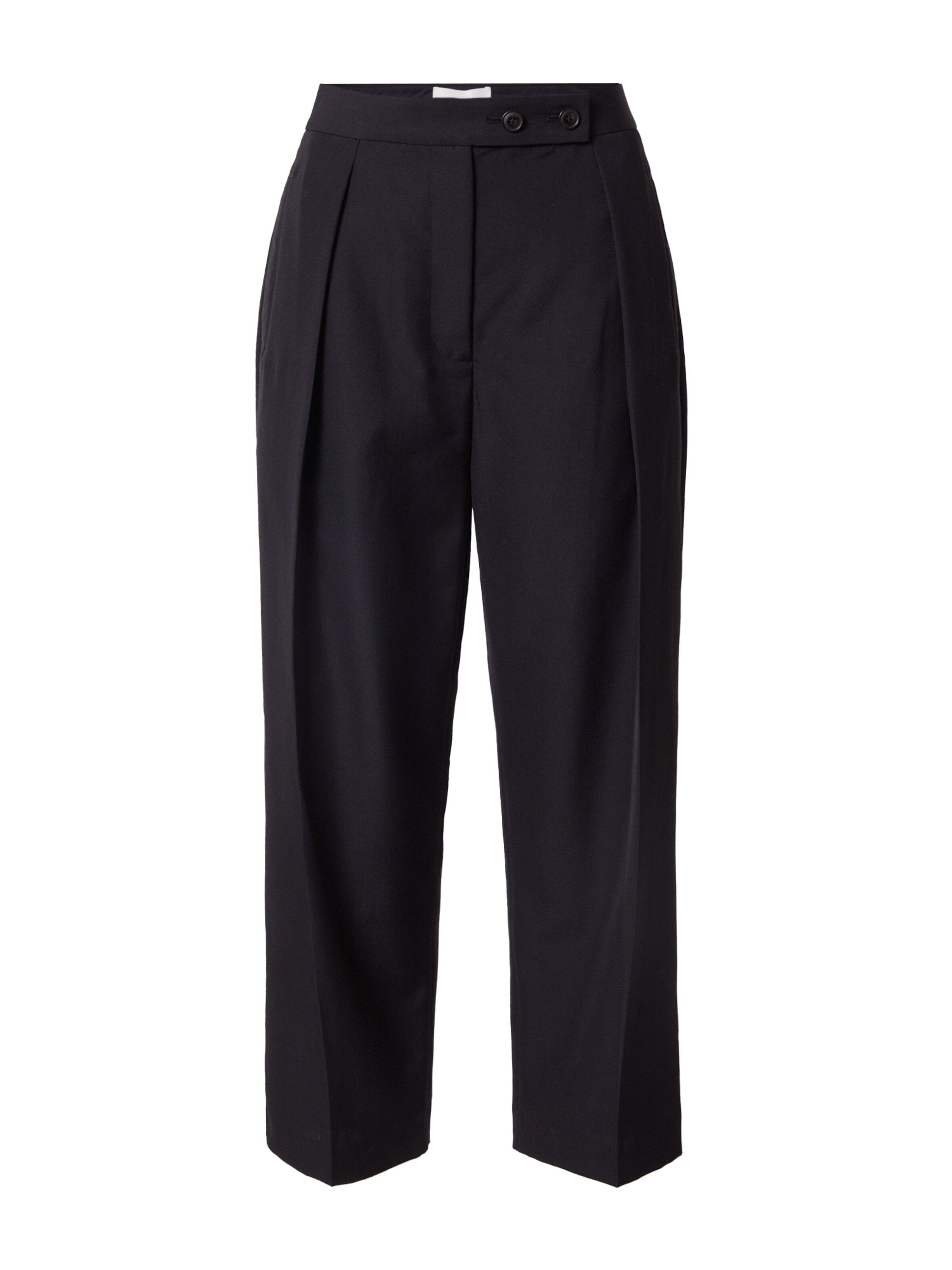 Loosefit Pantaloni con pieghe di 3.1 Phillip Lim in nero: frontale
