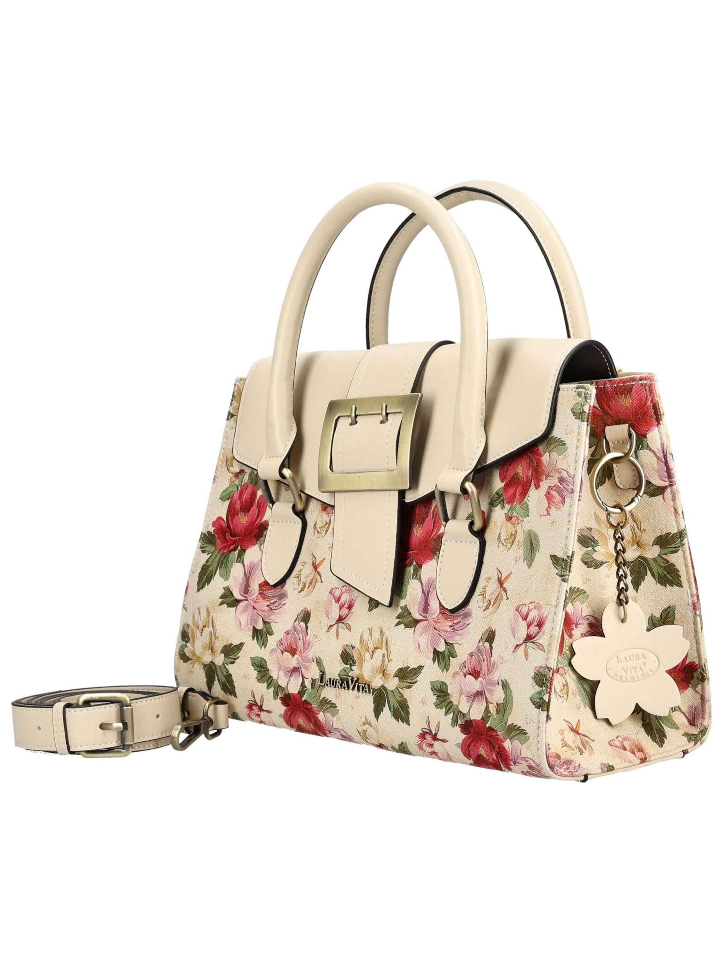 Laura Vita Handbag in Beige
