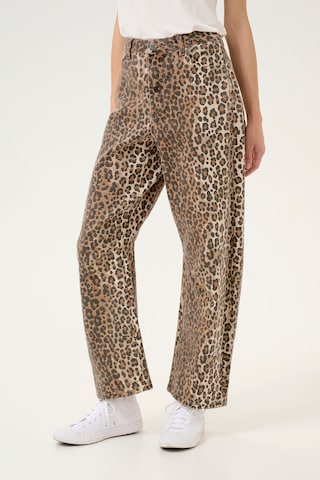 CULTURE Loose fit Pants in Beige: front