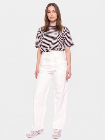 Carhartt WIP Luźne Jeansy 'Brandon' w kolorze biały: przód