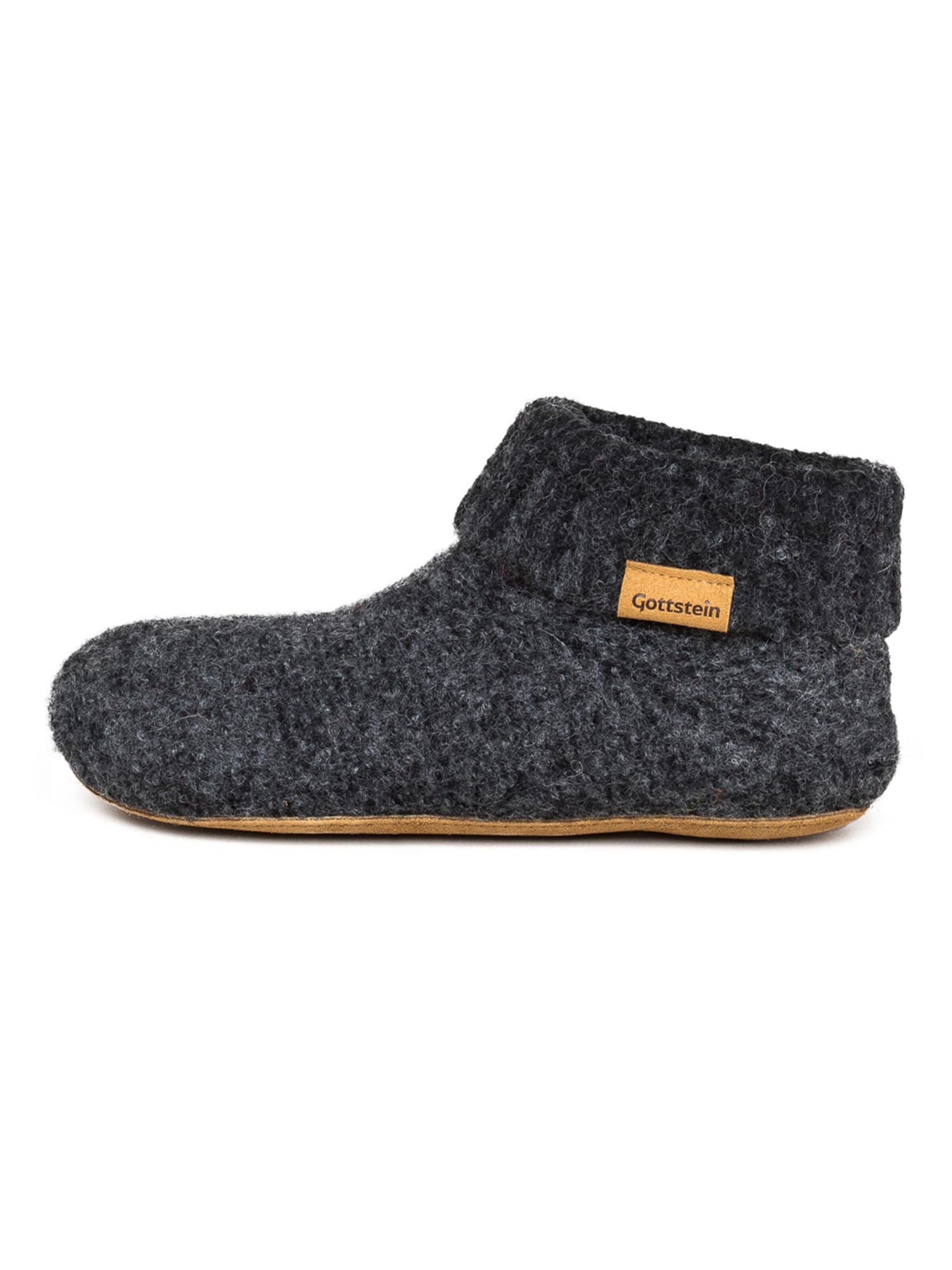 Gottstein Pantolette 'Knit Boot'‌‌‌‌‌‌ in Grau: Vorderseite
