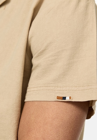 INDICODE JEANS Regular fit Button Up Shirt 'Rycroft' in Beige