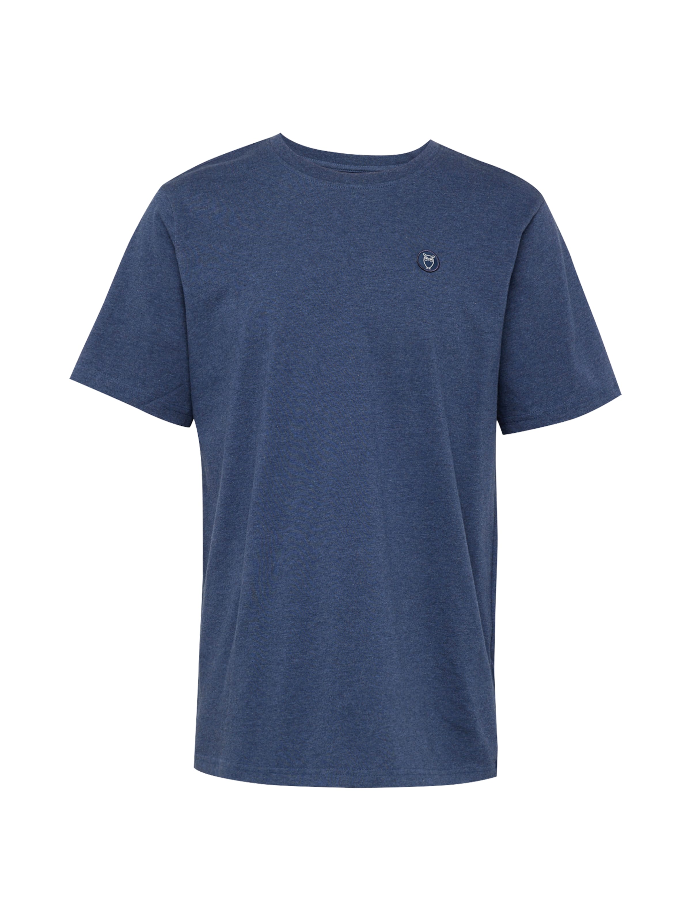 Tricou de la KnowledgeCotton Apparel pe albastru: față