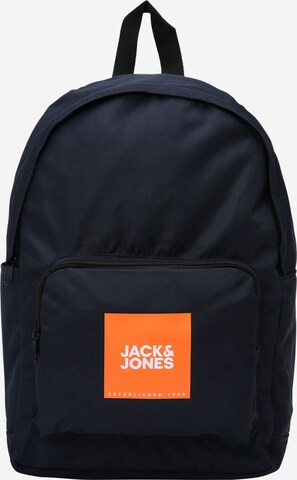 JACK & JONES Backpack 'Back To School' in Blue: front