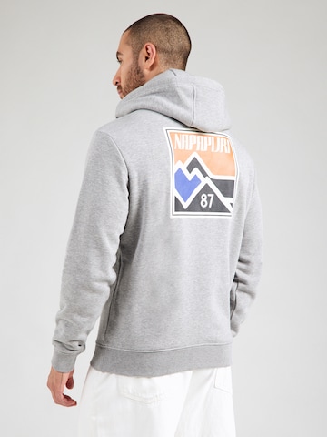 NAPAPIJRI Sweatshirt 'B-GUIDE' in Grau: Vorderseite