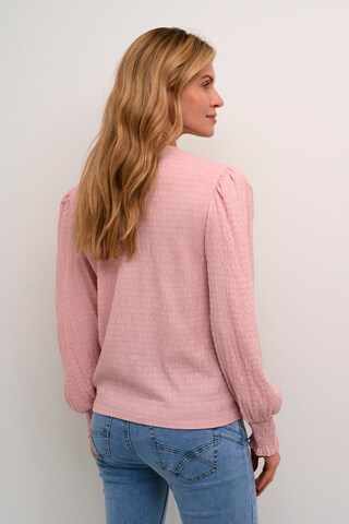 Cream Blouse 'Fenja' in Roze