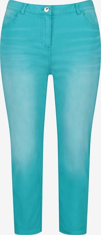 SAMOON Slimfit Jeans 'Betty' i blå: framsida