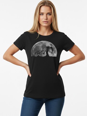 MAKAYA Shirt 'Tod im Mondschein' in Black