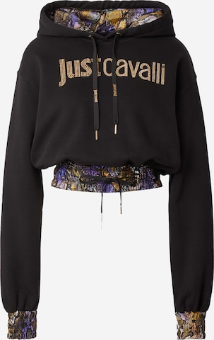 Just Cavalli Sweatshirt in Zwart: voorkant