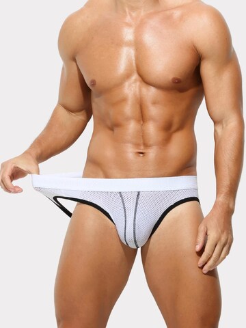 BIMONI Slip 'Soft Jockstrap mit Kontrastdetails – Alltag & Sport'‌‌‌‌‌‌ in Weiß: Vorderseite