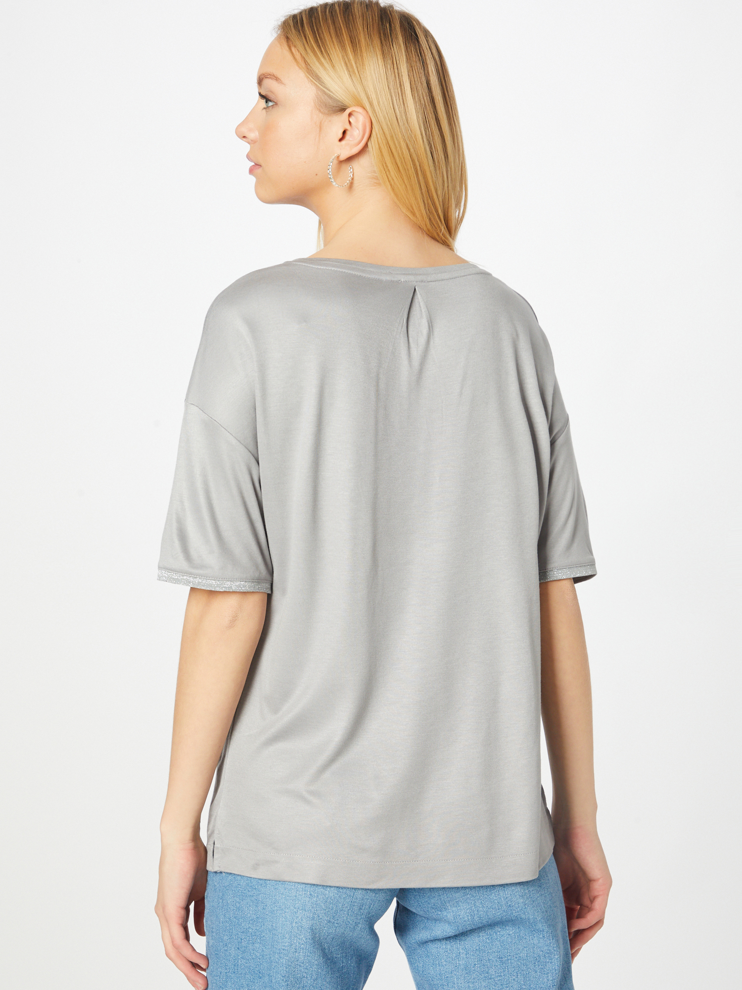 Plus size Odzież s.Oliver BLACK LABEL Koszulka w kolorze Szary Dymm 