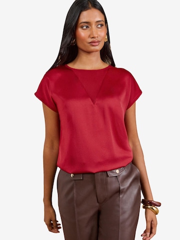 love & roses - Camiseta en rojo: frente