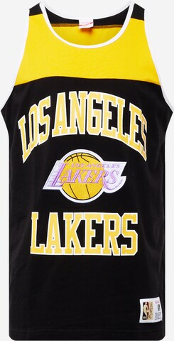 Mitchell & Ness Funkcionalna majica 'LA LAKERS' | črna barva: sprednja stran