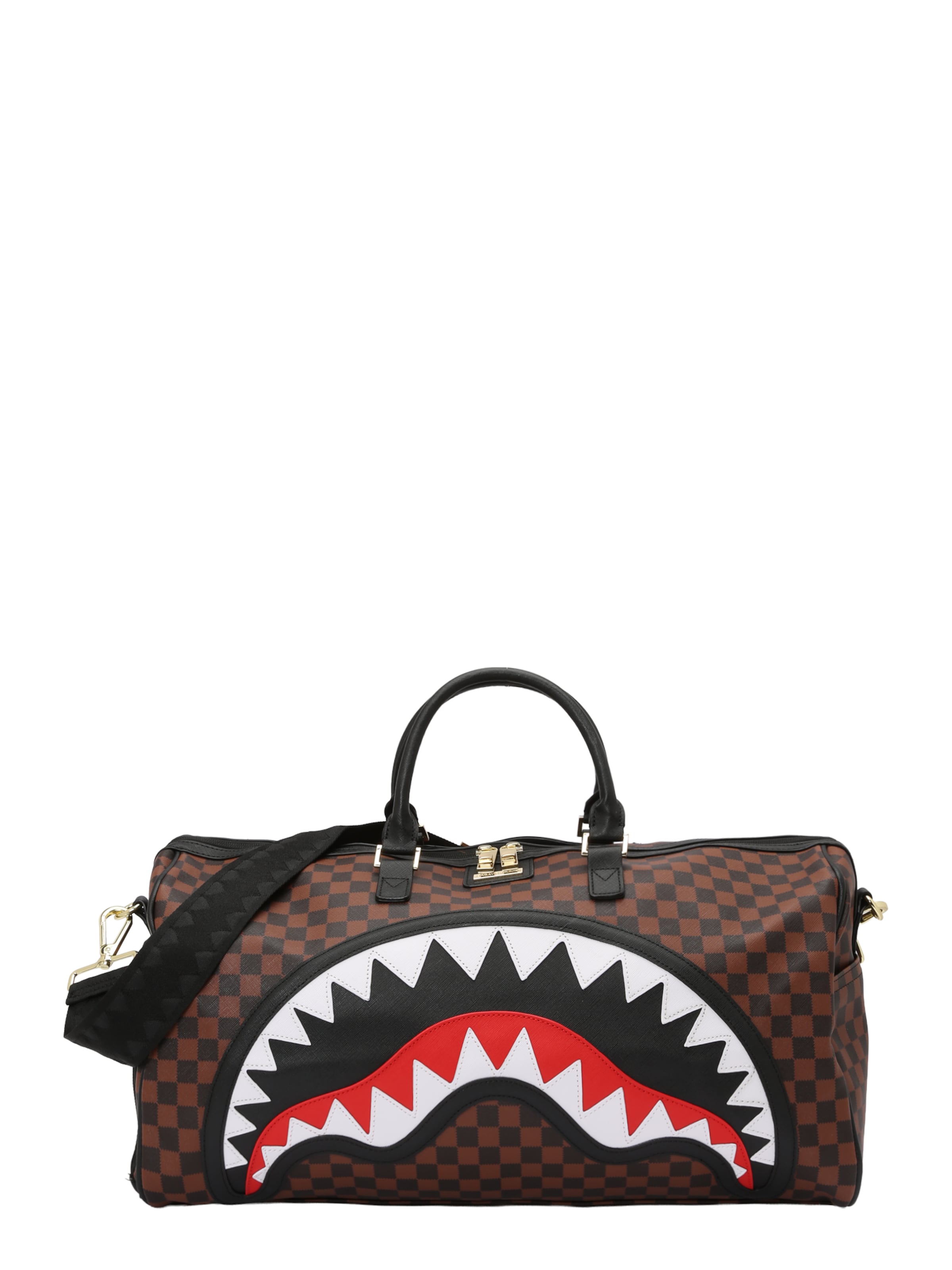 Sac de voyage 'SAWTOOTH SHARKS IN PARIS' Sprayground en marron : devant