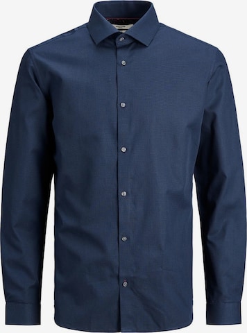 Slim fit Camicia di JACK & JONES in blu: frontale