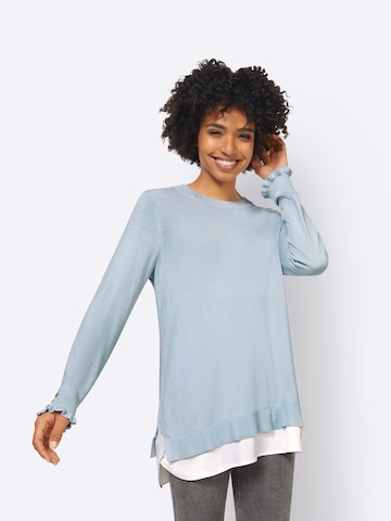 Pull-over heine en bleu : devant