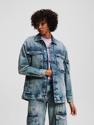 KARL LAGERFELD JEANS Демисезонная куртка в Синий: спереди