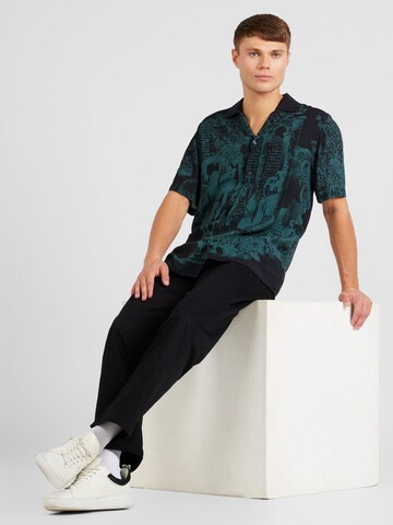 HUGO Regular Fit Hemd 'Ellino' in Schwarz