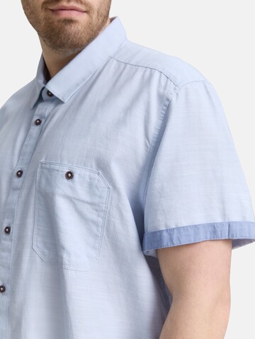 TOM TAILOR Men + Comfort fit Overhemd in Blauw