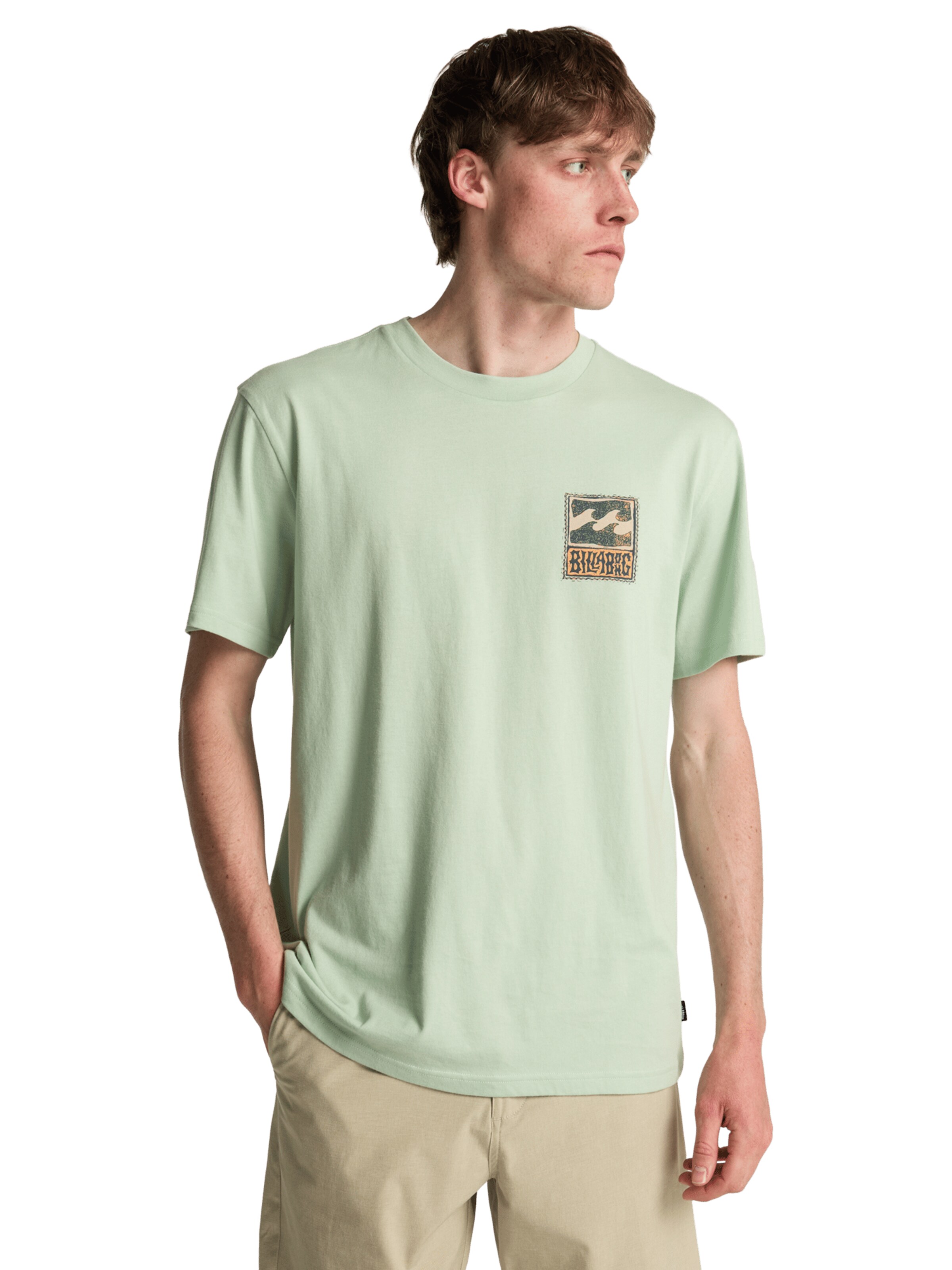 BILLABONG Shirt 'Stamp' in Green: front