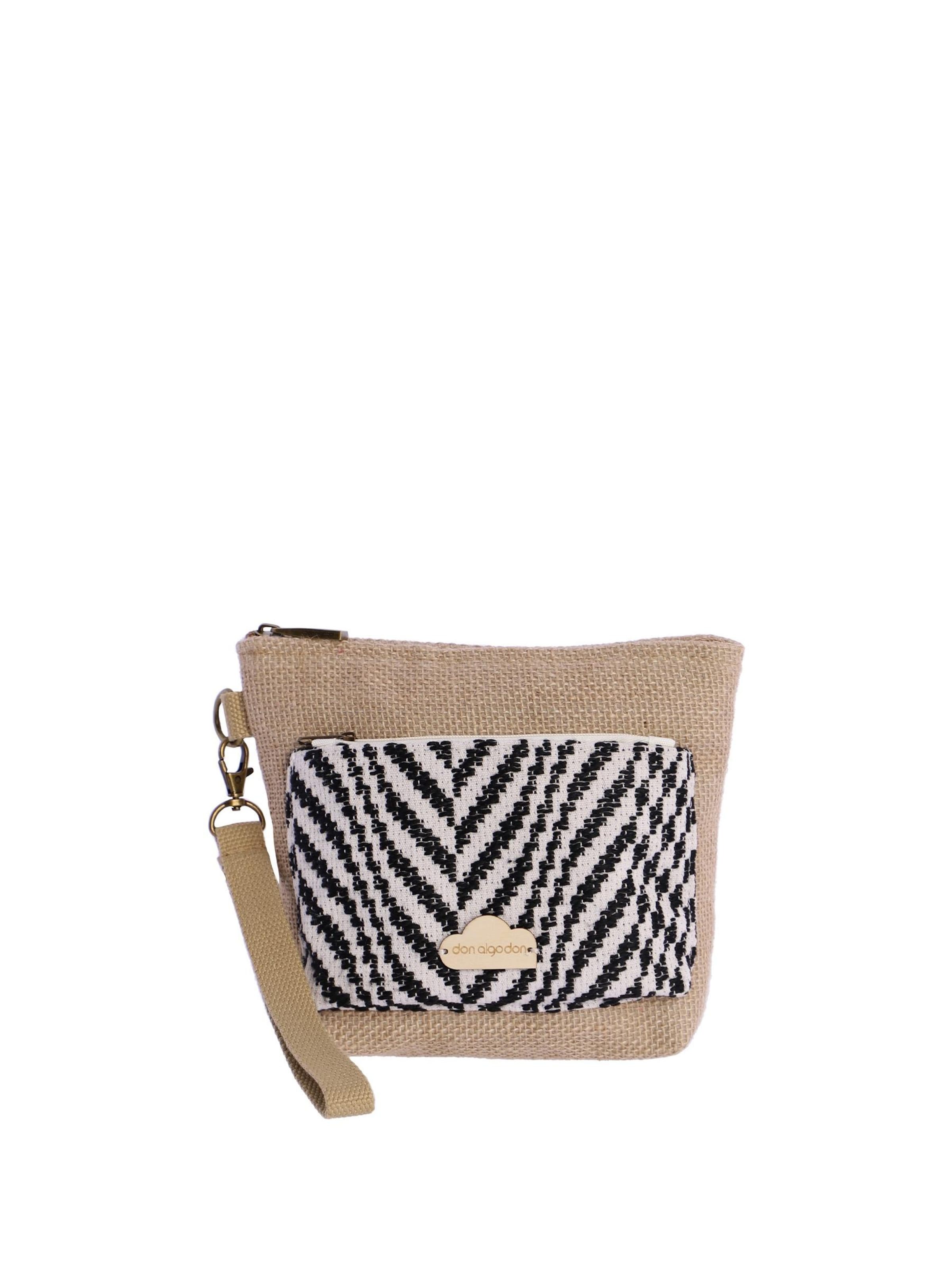Don Algodon - Bolso de mano 'Neceser de playa para mujer DON ALGODON Malva de lona multicolor' en Mezcla de colores: frente