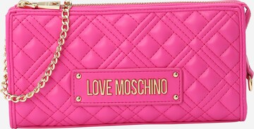 Love Moschino Клатч в Ярко-розовый: спереди