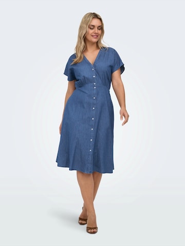 Robe 'CARNOVA AZURE' ONLY Carmakoma en bleu : devant