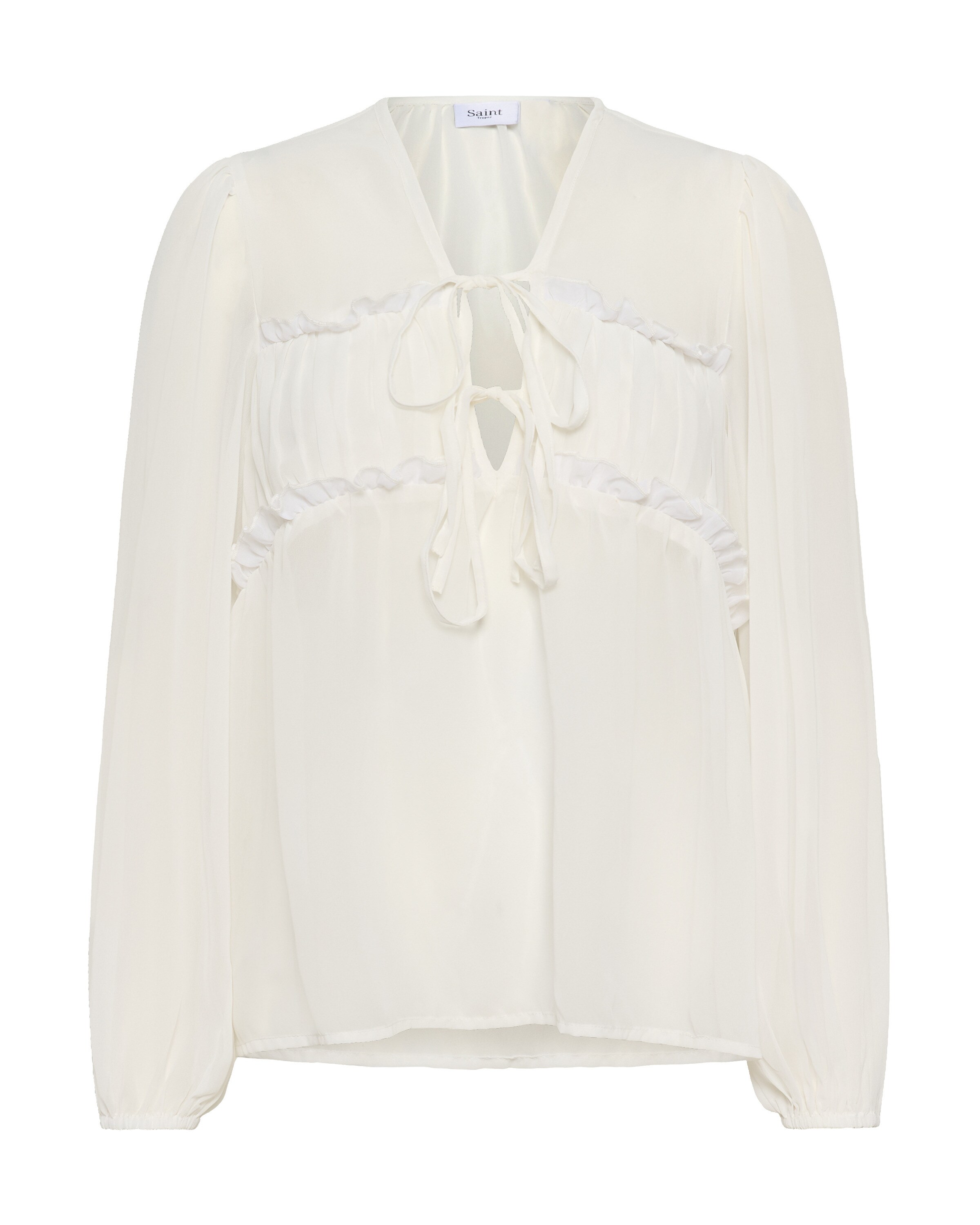 SAINT TROPEZ Blouse 'PinucciaSZ' in Beige: front