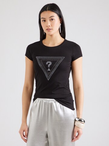 T-shirt GUESS en noir : devant