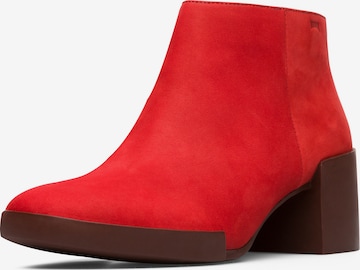 CAMPER Ankle Boots in Red: front