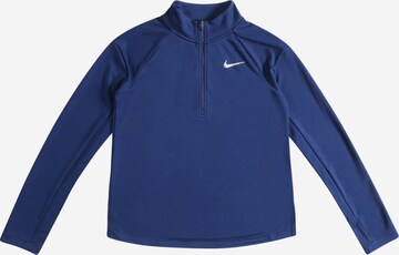 Tricou funcțional de la NIKE pe albastru: față