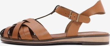 Sandalo di Derimod in marrone: frontale
