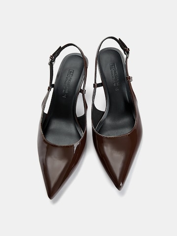Pull&Bear Slingpumps in Bruin