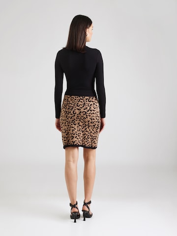 MORE & MORE Skirt 'Pepita' in Brown