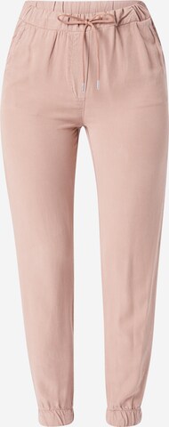 Oasis Tapered Trousers in Pink: front