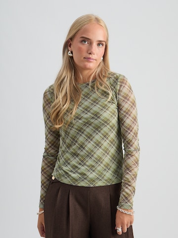 Peppercorn - Top 'Safina' en verde: frente